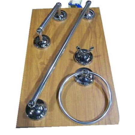 Seatsolutions POGPODTV102 Round Bath Board Display- Chrome SE3246946